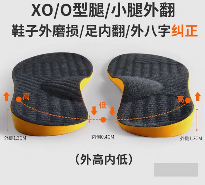 矯正鞋墊 XO型腿 內外八字腳 扁平足 足弓矯正