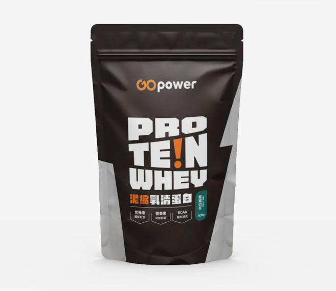 GOPower 果果能量 濃縮乳清蛋白飲 鴛鴦奶茶風味 即飲蛋白飲 健身蛋白飲, 500g, 1個