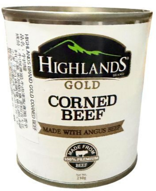HIGHLANDS Corned Beef Gold 210g, 1個, Corned Beef 210g