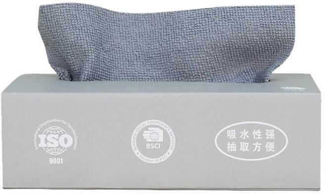 抽取式纖維抹布 質感灰, 5個, 20個裝