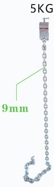 負重健身鐵鍊一組兩條 深蹲槓鈴配件 電鍍工藝牢固耐用, 1個, 5kg*2