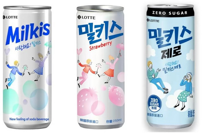 LOTTE 樂天Milkis 碳酸飲料, 1入, 分購一罐價-超取一單最多20罐(無糖優格, 250毫升