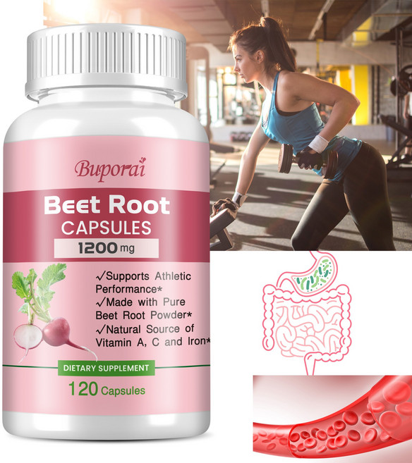 Buporai 甜菜根膠囊 1200mg 支援運動表現, 120組