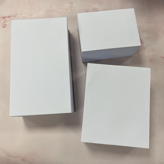 Fion 糊頭便條本 道林紙/模造紙80磅 A4/A5/A6/A7/B5 白本/手寫本, 1個, A4-21x29.7-250張