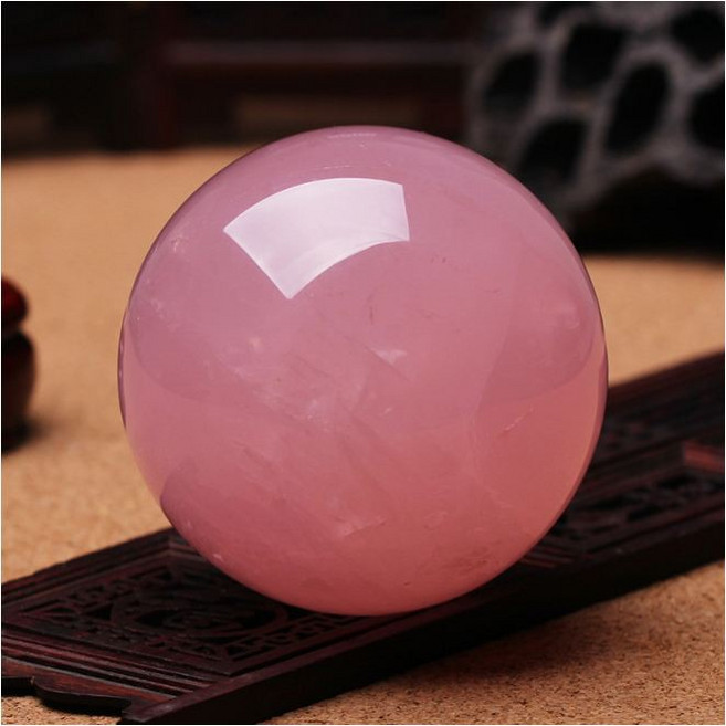 MIMI SHOP 開光粉水晶球 3公分 助愛情 促姻緣, 粉水晶(單顆直徑2CM)