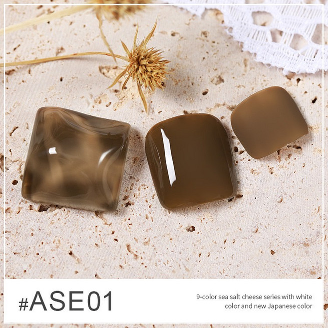 AS 紅瓶海鹽芝士 甲油膠 9色套裝 流行美甲凝膠, 1個, 紅瓶ASE-01-(E36-24)