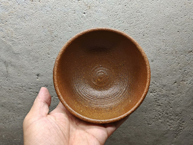 日本製 萬古燒 紅陶 手拉胚 抹茶碗 壺承, 商品主圖, 1個
