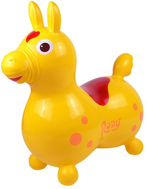 【Rody】跳跳馬-基本色(黃色) 義大利原裝進口 騎乘玩具, 1個