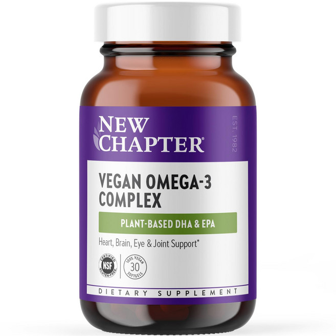 Newchapter 純素Omega-3複合物純素軟膠囊, 1個, 30錠