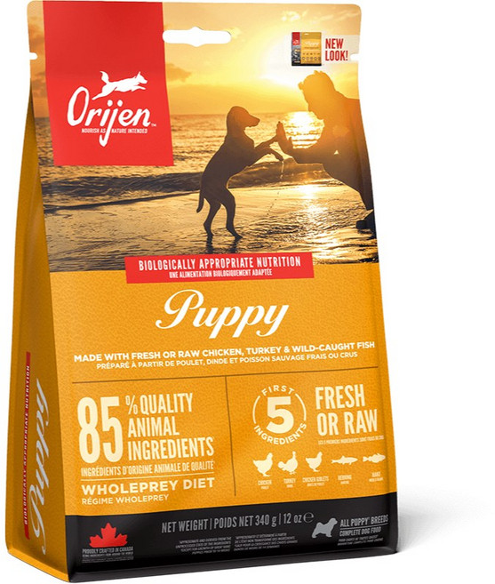 Orijen 歐睿健 340G 無穀狗飼料 鮮雞配方, 1個, 340G 鮮雞無穀幼犬飼料