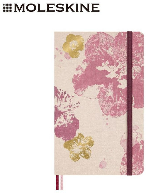 MOLESKINE 櫻花系列限量 筆記本 L型 橫線, 1個, 粉紅色