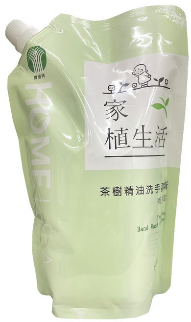 家植生活 HOMELEAF 茶樹精油洗手慕斯補充包 600ML 溫和舒緩, 1件, 茶樹精油洗手慕斯補充包1000mL, 1L