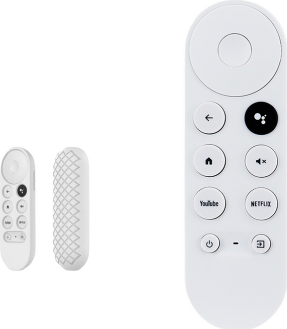 Google 谷歌電視 Chromecast 第四代遙控器 (含矽膠套) eYe攝影, 1個, 遙控器+電池, NA
