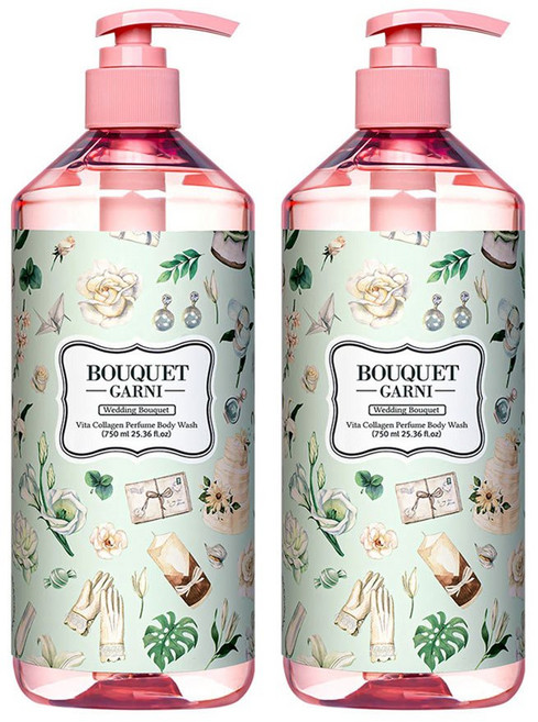Bouquet Garni 璞珈妮 維他膠原Q嫩潔膚露 750ml, 1個, 新婚馨香 2入