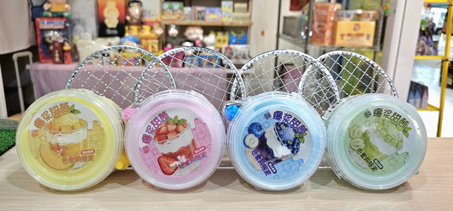 爆漿甜筒 色素網格泥, 彩色, 300g, 1個
