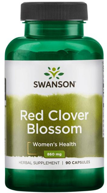 Swanson 斯旺森 紅三葉草花膠囊 860mg, 90顆, 1罐