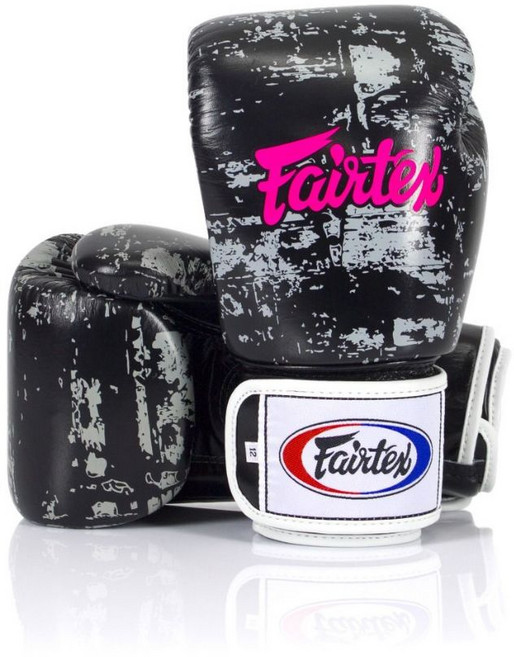 Fairtex BGV1 傳奇型號 貼合款 真皮拳擊手套 泰國製造, 黑雲款, 1個