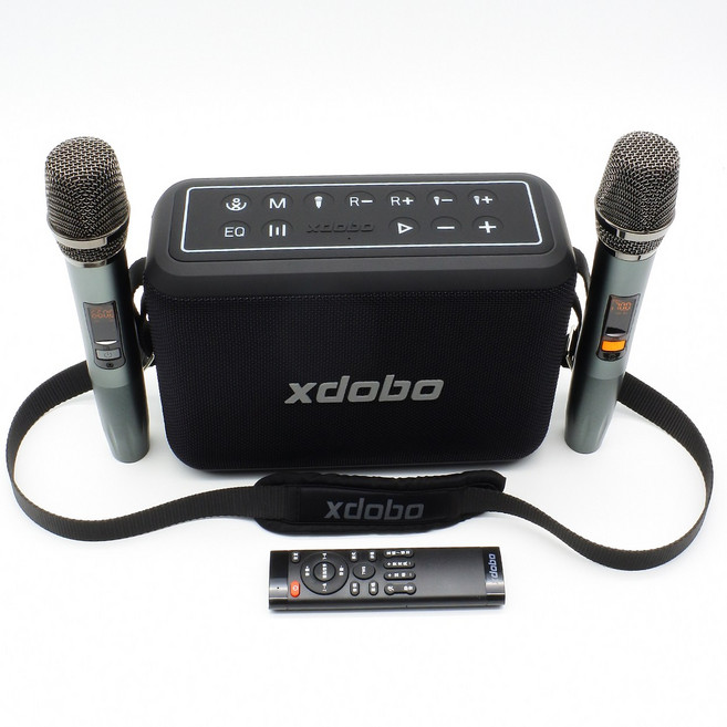 XDOBO 喜多寶 X8 PRO 120W K歌藍牙音響 無線麥克風 行動卡拉OK 喇叭 通過NCC/BSMI認證, 喜多寶PRO 120w 音響 2支麥 遙控器 充電頭 肩帶 沒有收納包