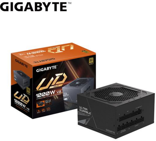 技嘉 GIGABYTE UD1000GM PG5 V2 1000W 金牌電源供應器, 1個