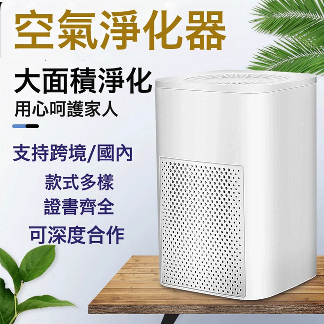 新家用空氣淨化器迷你室內桌面帶濾芯小型空氣淨化機, 無規格, 【O2空氣淨化器】-一對濾棉