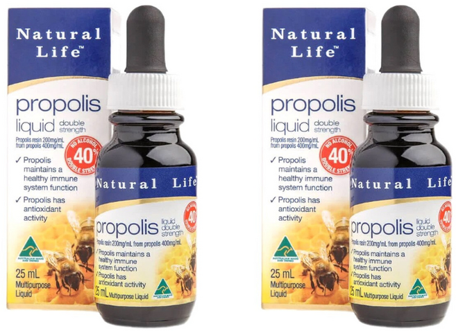 Natural Life 蜂膠麥盧卡蜂蜜喉嚨噴劑 效期至2028 清真認證 快速舒緩喉嚨不適, 1個, 滴劑 1+1超值組(2入)
