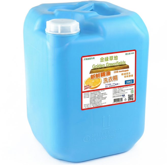 永福金綠草地 橘油洗衣精 20KG, 1個