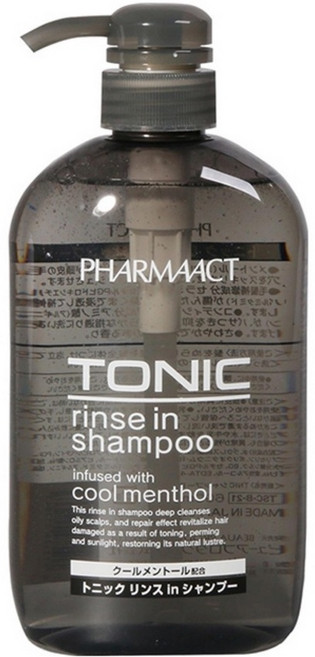 熊野油脂 TONIC 酷涼洗潤雙效洗髮精 600ml 日本進口 清潔頭皮, 1個