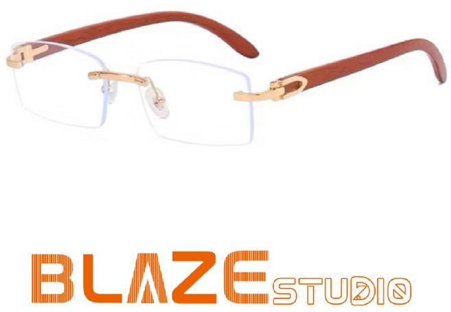 BLAZE 木質無框眼鏡