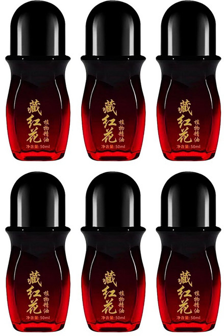 寶芝林遠紅外線藏紅花精油 (滾珠精油/植物精油/舒緩放鬆), 6個, 50ml