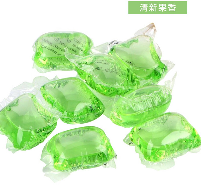HAOWO 好窩 洗衣凝珠 濃縮香氛洗衣膠囊 遇水即溶 強力去汙 護色潔淨 綠色清新果香, 1個, 綠色 清新果香,單顆, 1