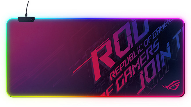 ROG Republic of Gamers RGB 電競滑鼠墊, 敗家之眼(大號), 1個