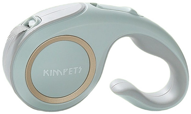 KIMPETS 寵物自動牽引繩 伸縮牽繩 狗牽繩 貓狗用品, 1個, 莫蘭迪綠