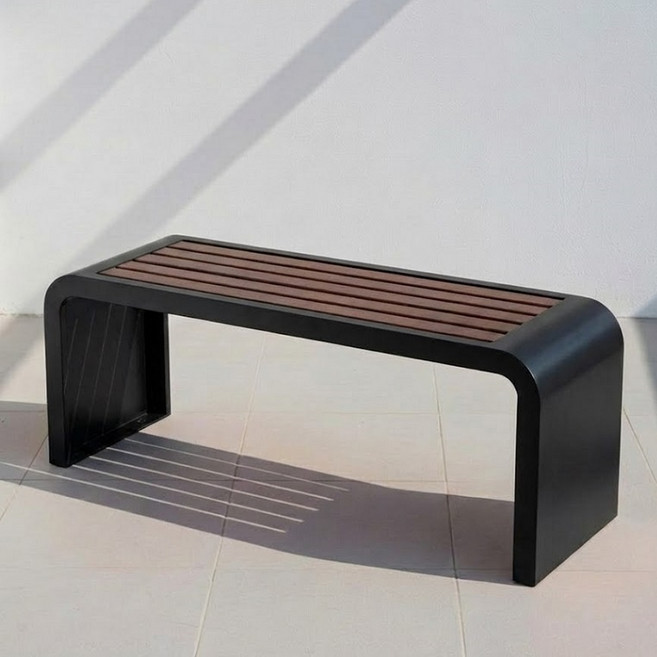 特蘭德 戶外長椅 120CM, 黑色120cm(2人座)BH035