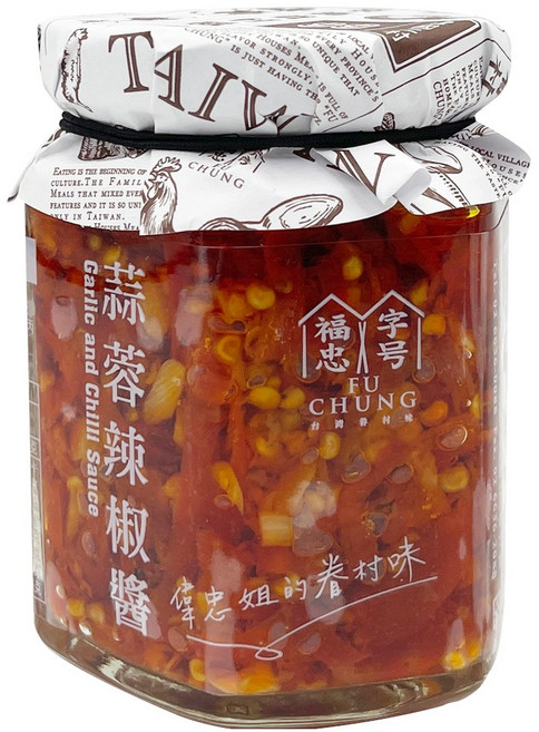 FU CHUNG 蒜蓉辣椒醬 香氣濃郁 口感豐富 為料理增添風味, 180g, 1罐