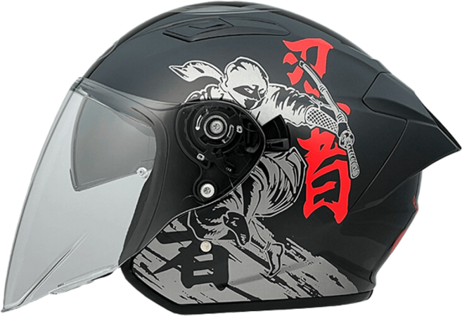 NHK S1 GP PRO 忍者 NINJA 內藏墨片半罩式安全帽, 忍者(NINJA)