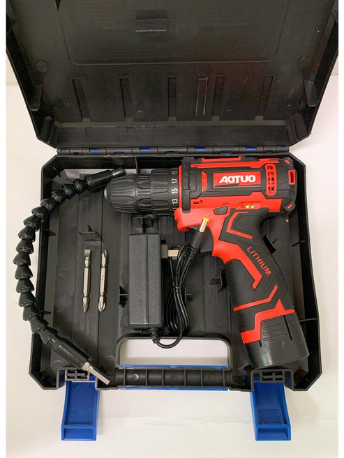 (18VF) 鋰電鑽 電動螺絲刀, 1個, 澳拓16.8V 1.5AH單電 簡配塑盒