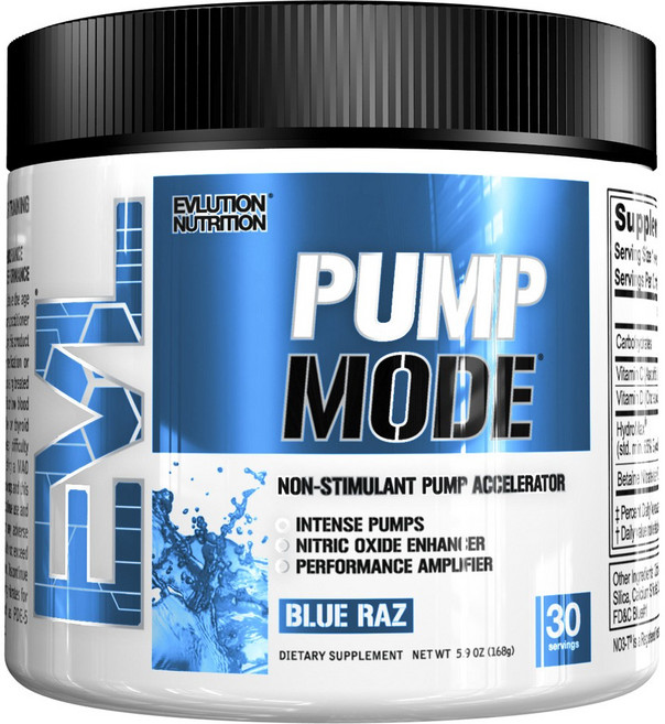 EVLUTIONNUTRITION PumpMode, 藍色, 1罐, 168g
