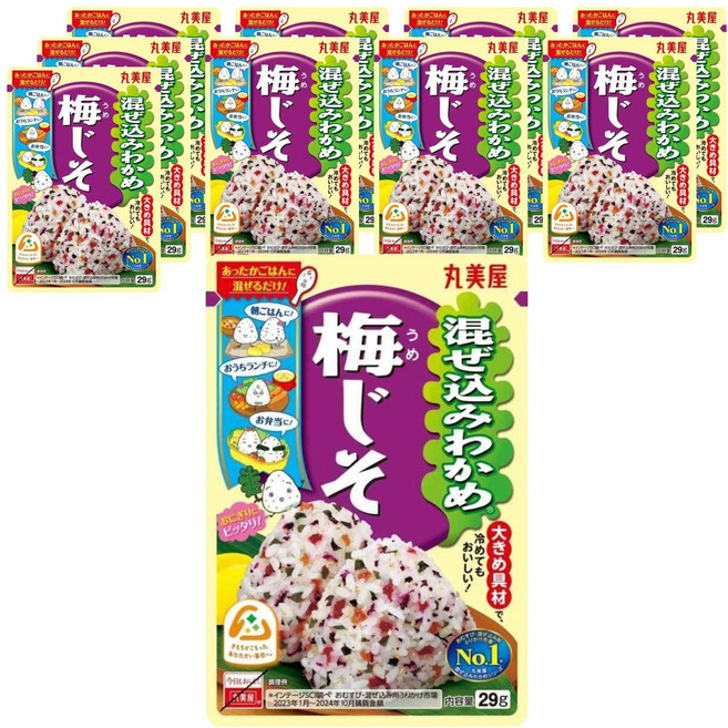丸美屋 梅味海帶芽, 10個, 29g
