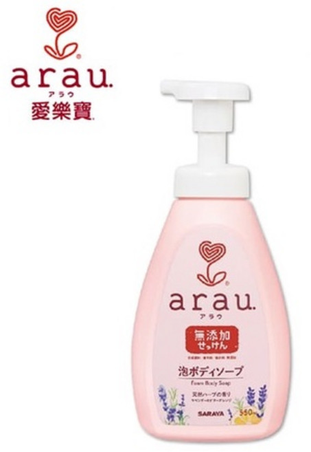 arau.愛樂寶 溫和沐浴慕斯 550ml / 補充包 450ml, 1瓶