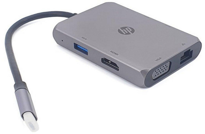HP 惠普 TC235 USB-C 七合一多功能集線器 擴充設備, 1個