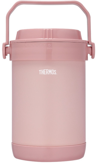 THERMOS 膳魔師 不銹鋼真空燜燒提鍋, 1個, 雪霧玫瑰
