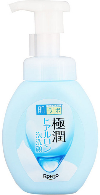 HADALABO 肌研 肌水 極潤玻尿酸泡沫潔面乳, 1個, 160ml