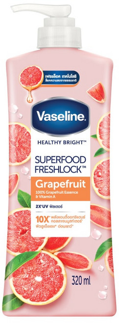 【Vaseline 凡士林】身體潤膚乳液-葡萄柚 維他命A【兔雜tuzha】, 1個, 320ml