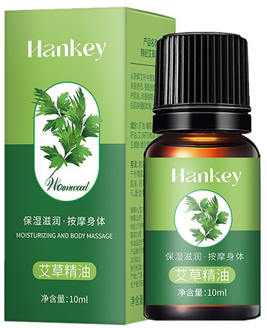 Hankey 芳香按摩精油 艾草款 10ml 滋潤肌膚 舒緩身心, 10g, 30個