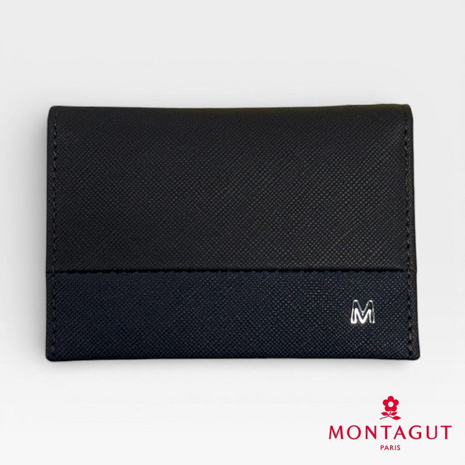 MONTAGUT 夢特嬌 時尚頭層牛皮真皮名片夾