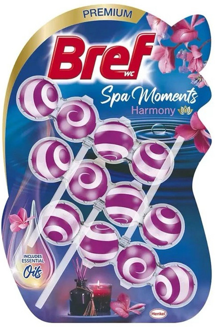 Bref 妙力 Spa Moments 精油系列 懸掛式馬桶清潔球 香浴雪松 1入, 1個