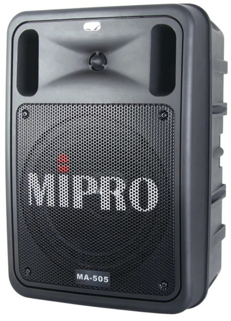 MIPRO MA-505 UHF精華型無線擴音機, 黑色, 1套, MA-505主機+3號電池無線發射器*2+領夾式麥克風*2