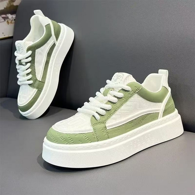 厚底板鞋 潮流百搭 透氣輕量