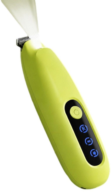 GUAZHOUMU 寵物剃腳毛器 電動靜音剃毛機 適用於貓狗, 1個, 綠色 拇指款 加寬刀頭 充電