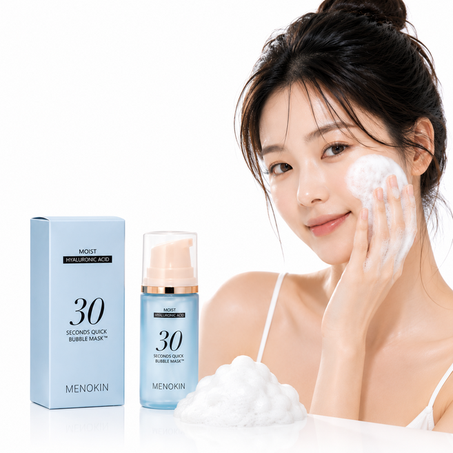 MENOKIN 30秒瞬效泡泡面膜 深層保濕款, 1組, 1入